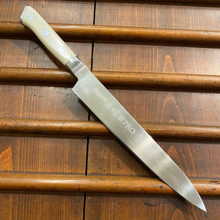 Trade In Zanmai Mcusta 220mm Sujihiki Pro Molybdenum Vanadium Stainless