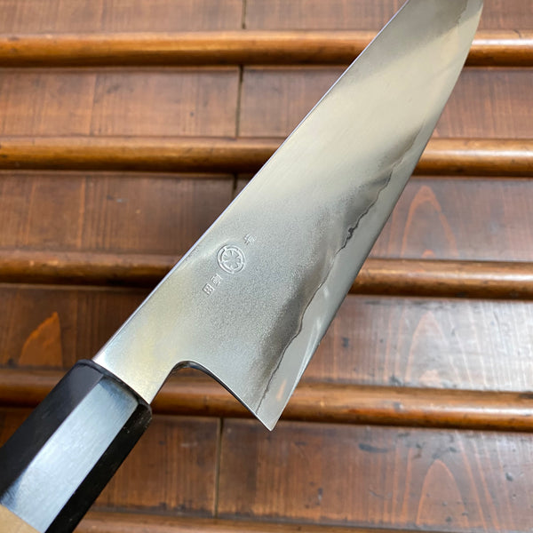 Takada no Hamono 210mm Kiritsuke Gyuto Ginsanko Stainless Suiboku Finish Octagonal Ho/Horn Handle