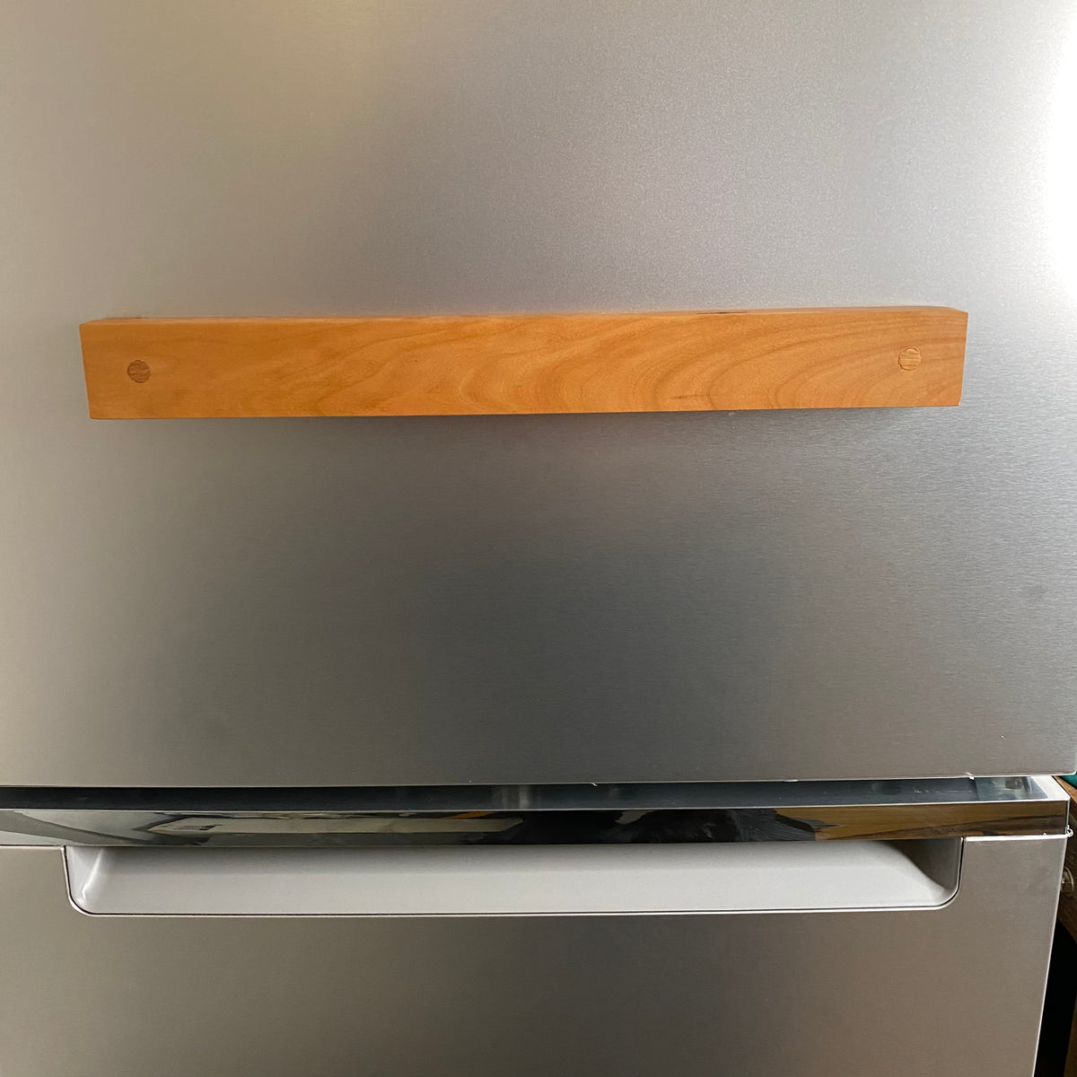 wooDsom 16" Refrigerator Mounted Magnetic Strip - Cherry