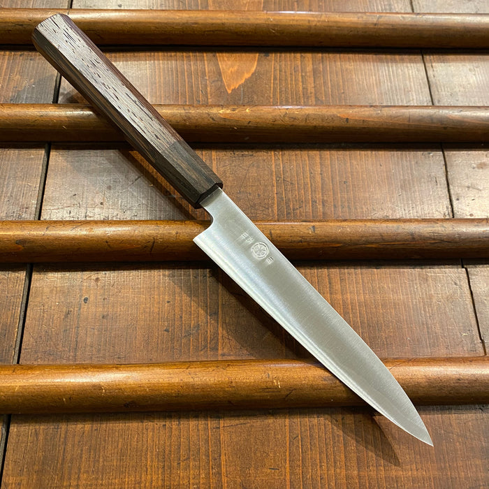 Takada no Hamono 150mm Petty Iron Clad Aogami 2 Tagayasan & Ebony Octagonal