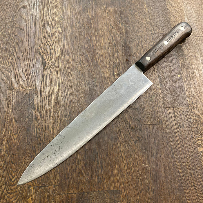 Vintage Dexter 10” Chef Knife Carbon Steel