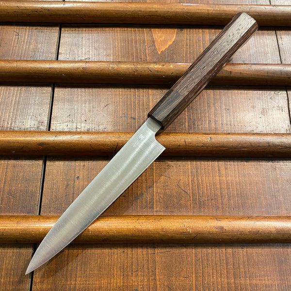 Takada no Hamono 150mm Petty Iron Clad Aogami 2 Tagayasan & Ebony Octagonal
