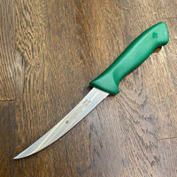 Friedr Herder Don Carlos 5” Boning Knife Curved Semi Flex Stainless Green