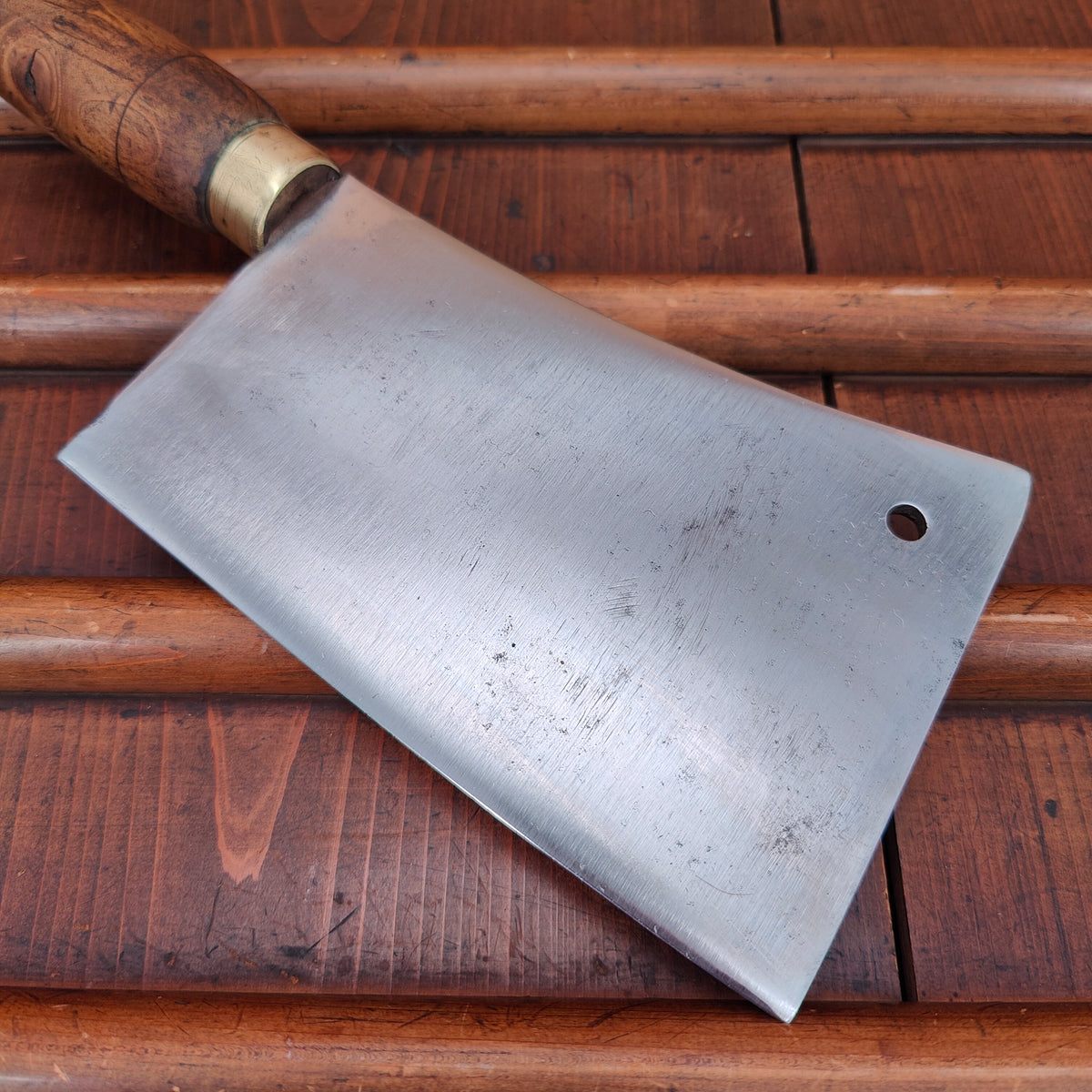 French Cleaver '303' 6" Carbon Steel Turned Handle C1900-1930's 17.5oz