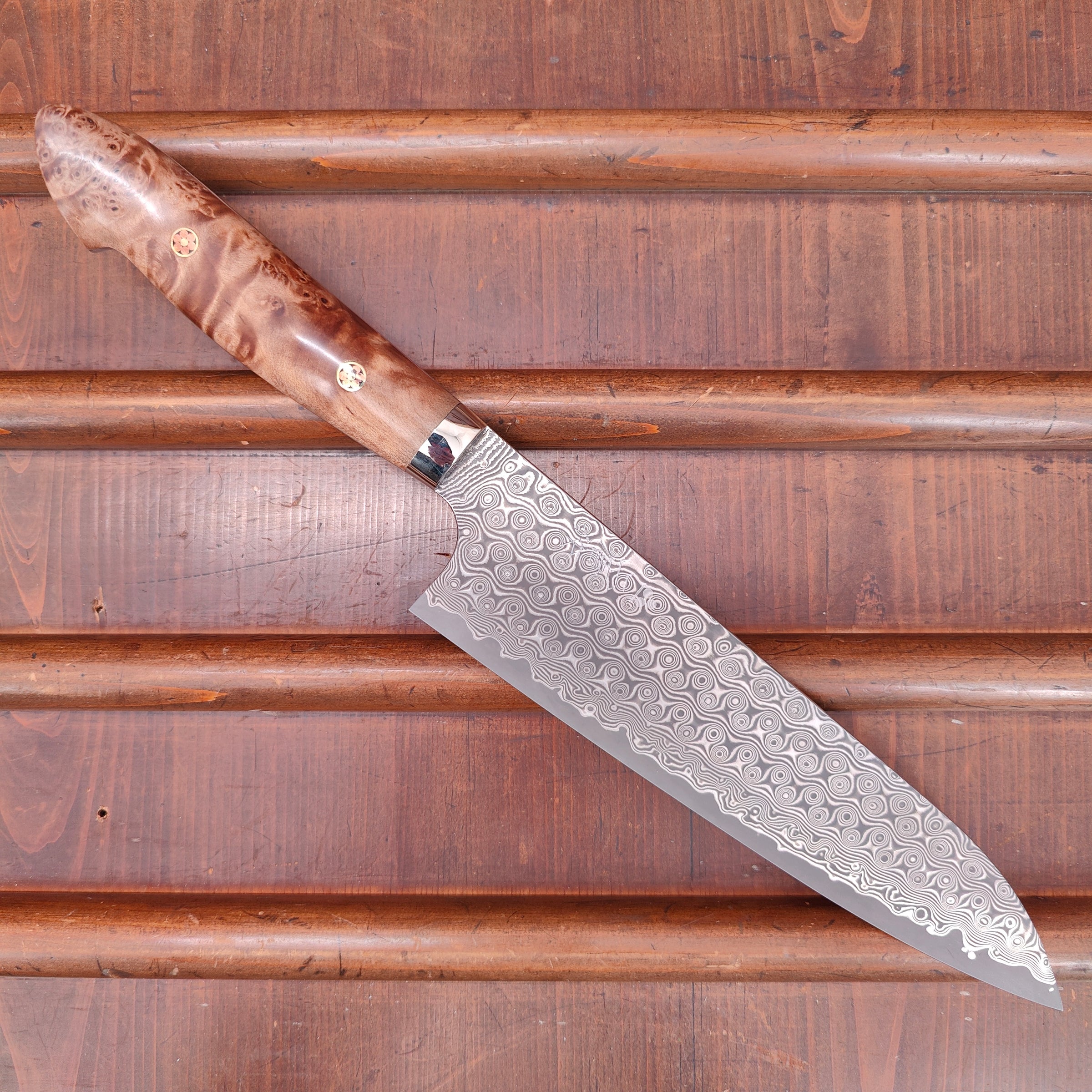 Hammered Finish Gyuto Japanese Knife: 210 mm, NIGARA