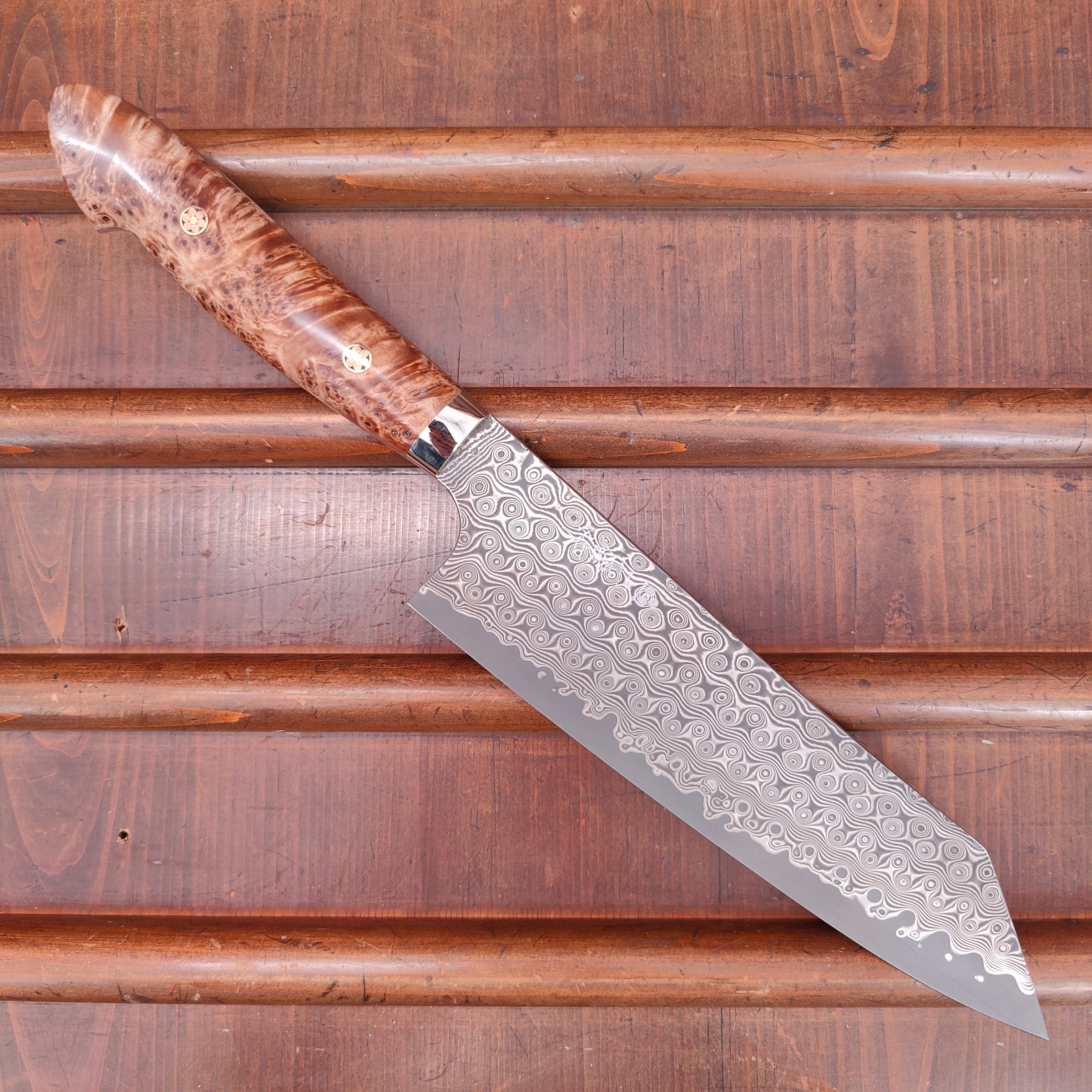 Hammered Finish Gyuto Japanese Knife: 210 mm, NIGARA