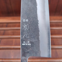 Hatsukokoro Kurokaze 210mm Gyuto Stainless Clad Shirogami 2 Walnut
