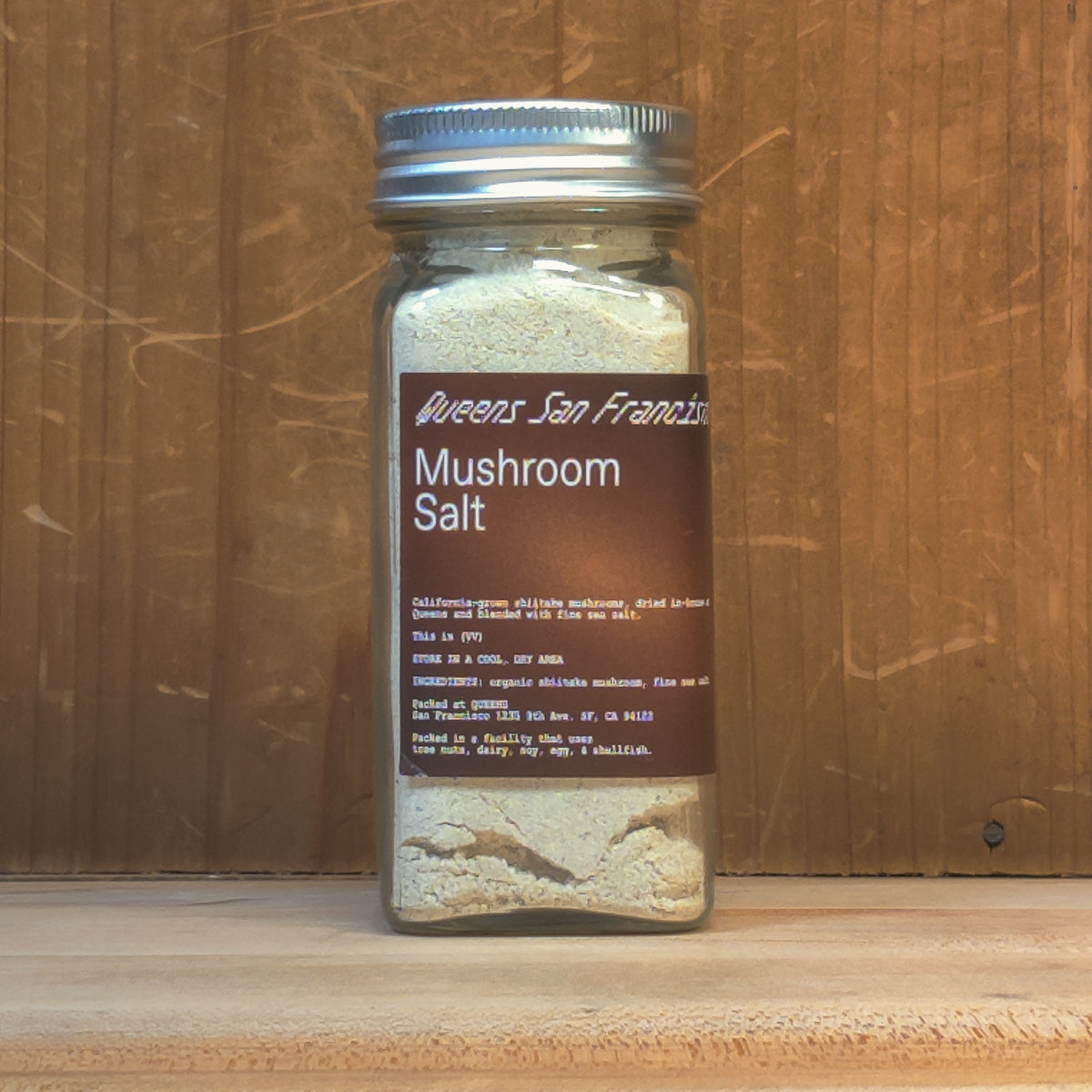 Queens SF Mushroom Salt - 4oz Jar