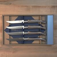 Opinel Set of 4 Table Chic Birch Wood Steak Knives