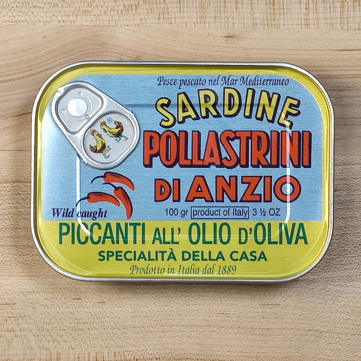 Pollastrini Sardine Spiced Olive Oil - 100g