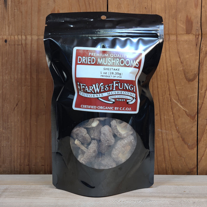 Far West Fungi Local Dried Organic Shiitake - 1oz