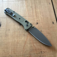 Benchmade 535GRY-1 Bugout Drop Point CPM-S30V AXIS Lock Ranger Green Grivory Handle