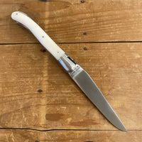 Fontenille Pataud Laguiole Nature 12cm Pocket Knife Cow Bone Lockback