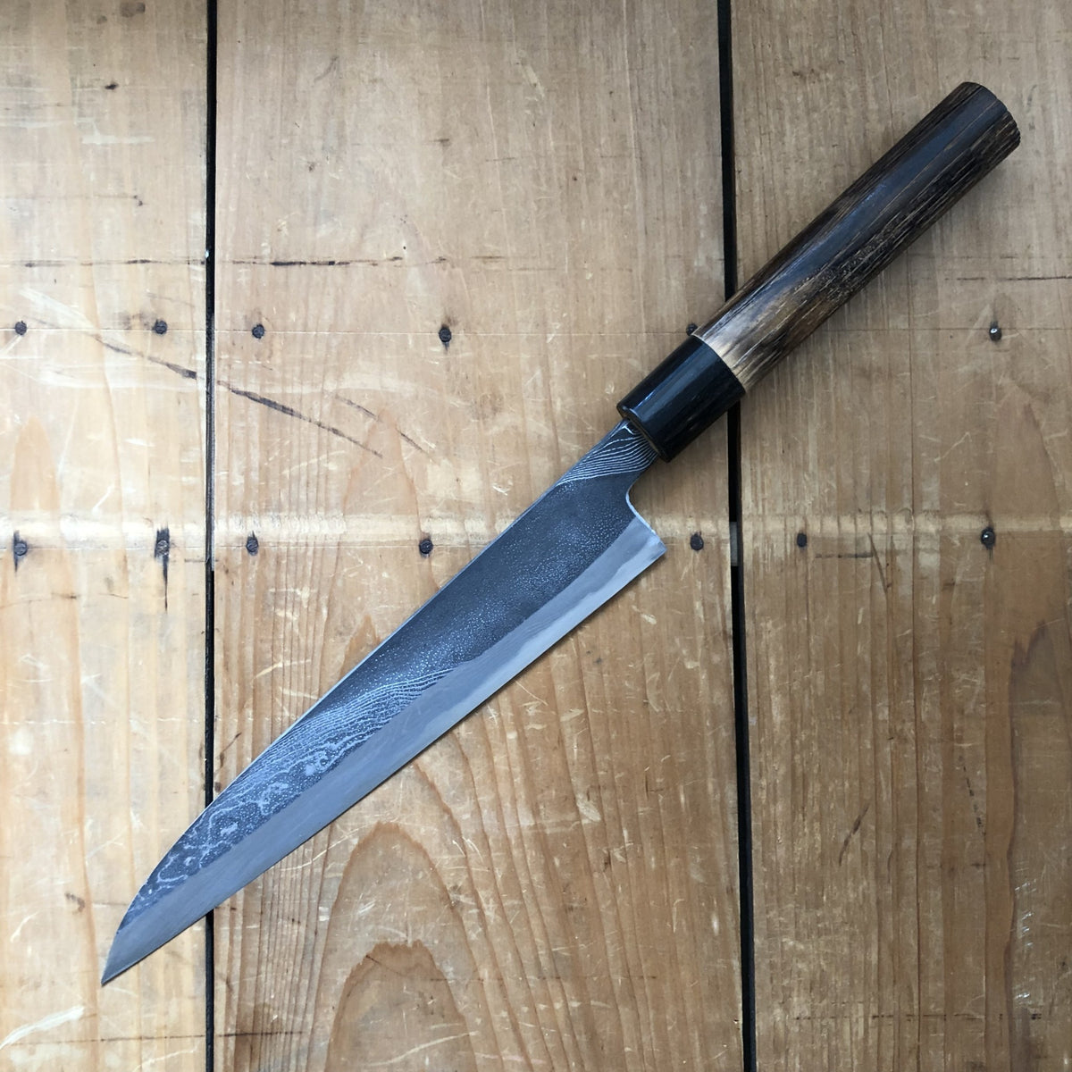 Tsukasa Hinoura 210mm Petty 'River Jump' Burnt Chestnut