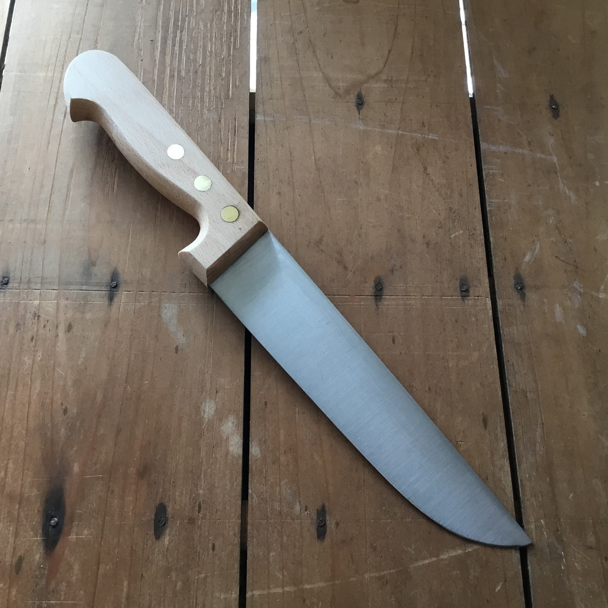 K Sabatier Boucher 8" / 20cm Butcher Knife Carbon Steel Beech