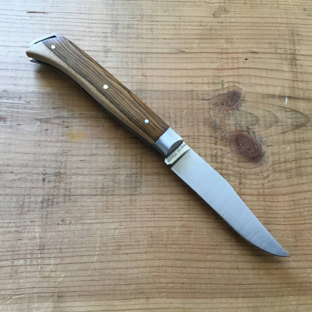 Le Saint-Bernard Pocket Knife - Olive Wood Handle - B - Laguiole Imports,  Wood Handle 