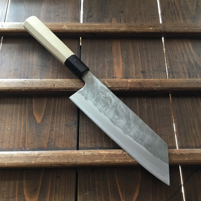 Sakai Kikumori 180mm Kiritsuke Santoku Aogami 2 Nashiji