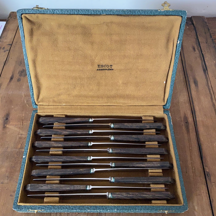 Chatellerault Dessert Knives Set of 12 1930's-50's