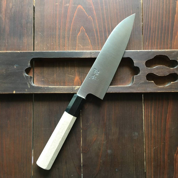 Ashi Hamono Ginga 165mm Santoku Swedish Stainless – Bernal Cutlery