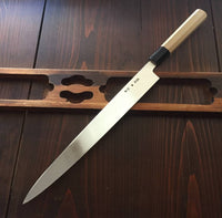 Sakai Kikumori Choyo 300mm Yanagi Ginsanko with Saya