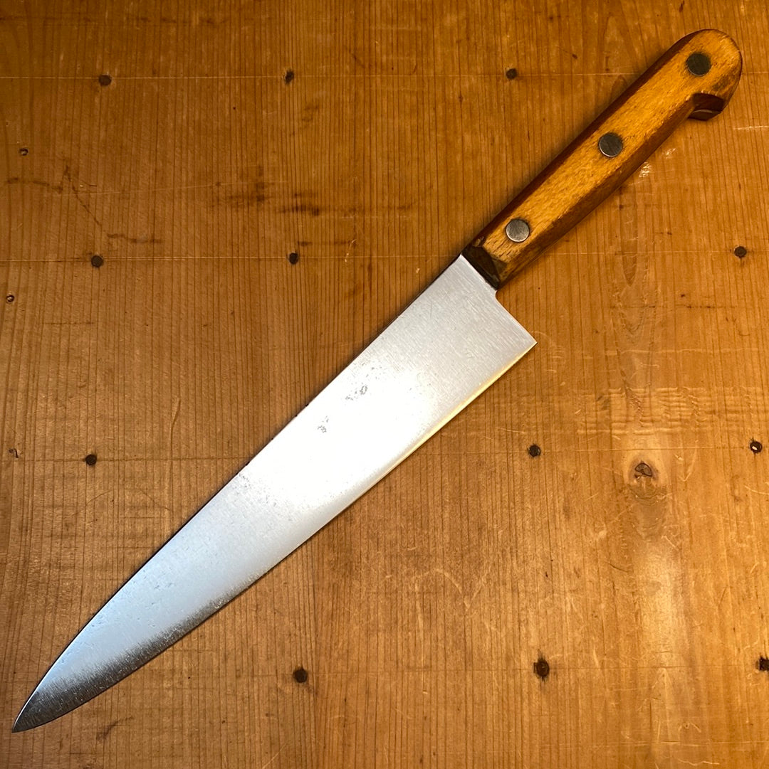 American 8" Chef Knife Carbon Steel & Beechwood LF&C? ~1920's-50's