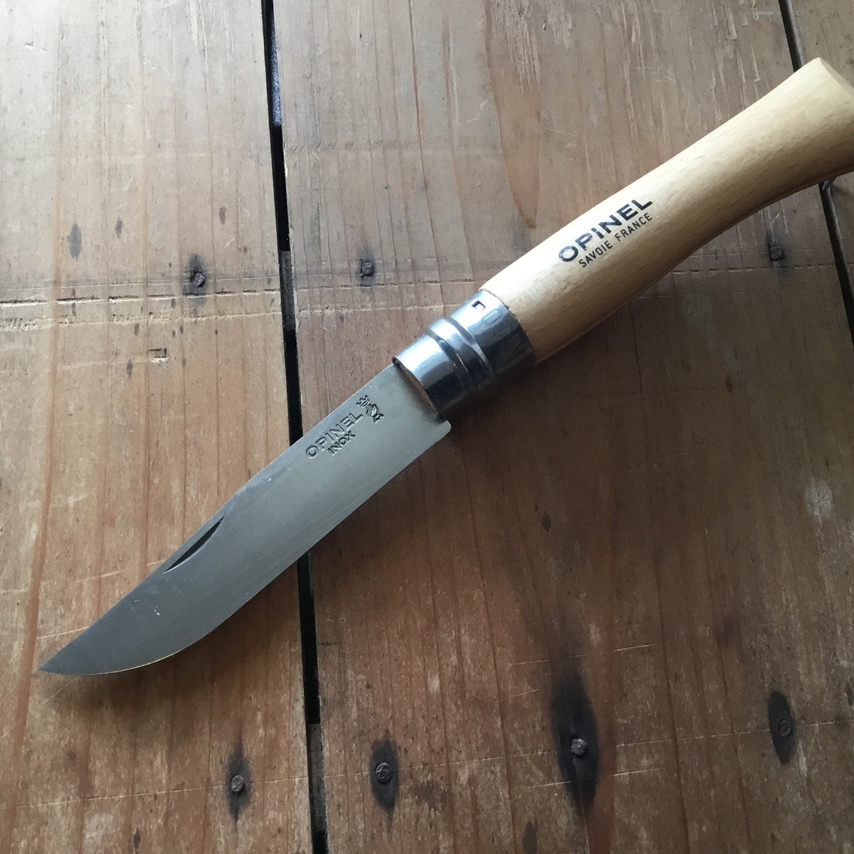Opinel  No.09 Folding Stainless Steel Oyster Knife - OPINEL USA
