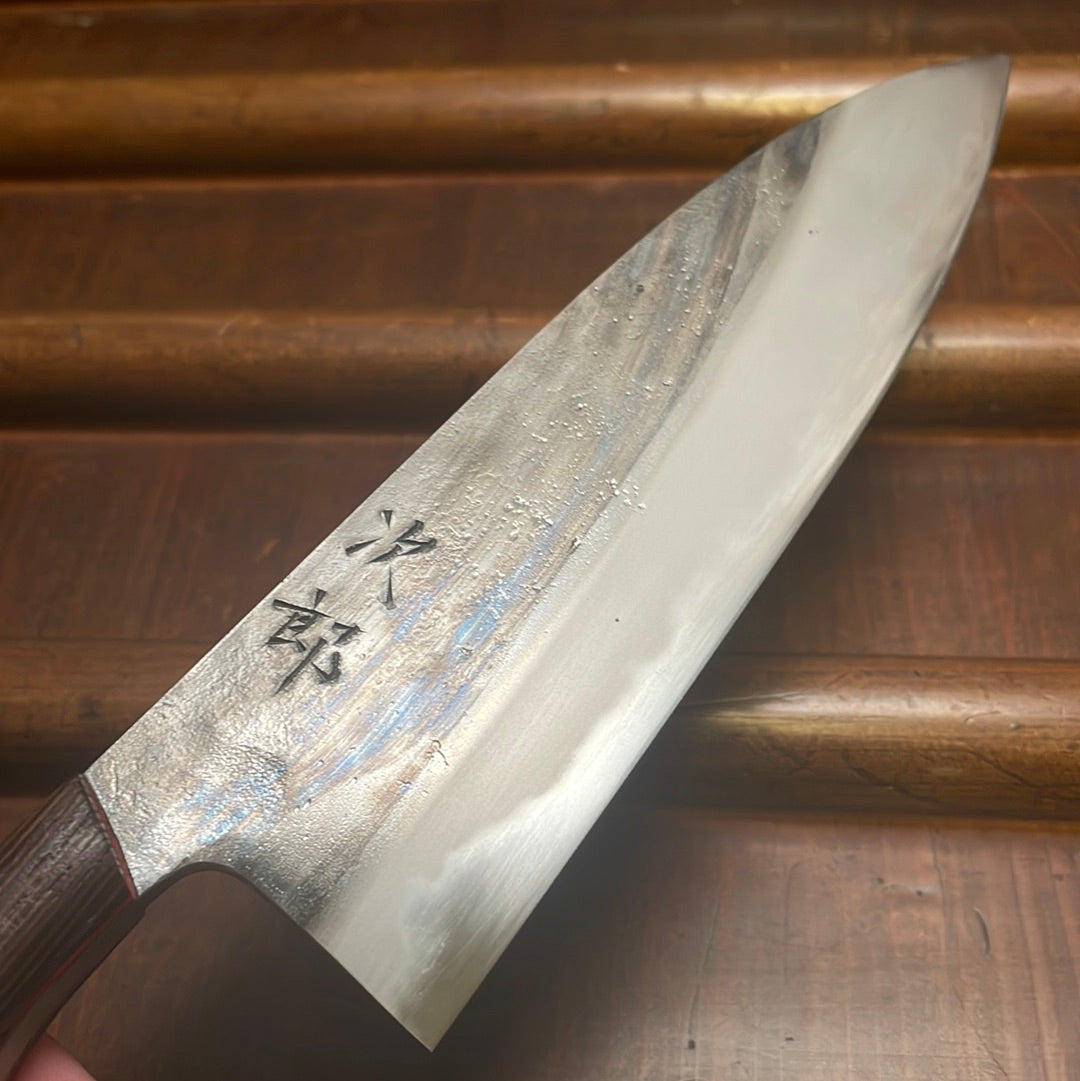 Jiro Nakagawa 150mm Yo Petty Shirogami 1 Tsuchime Tagayasan Handle #355