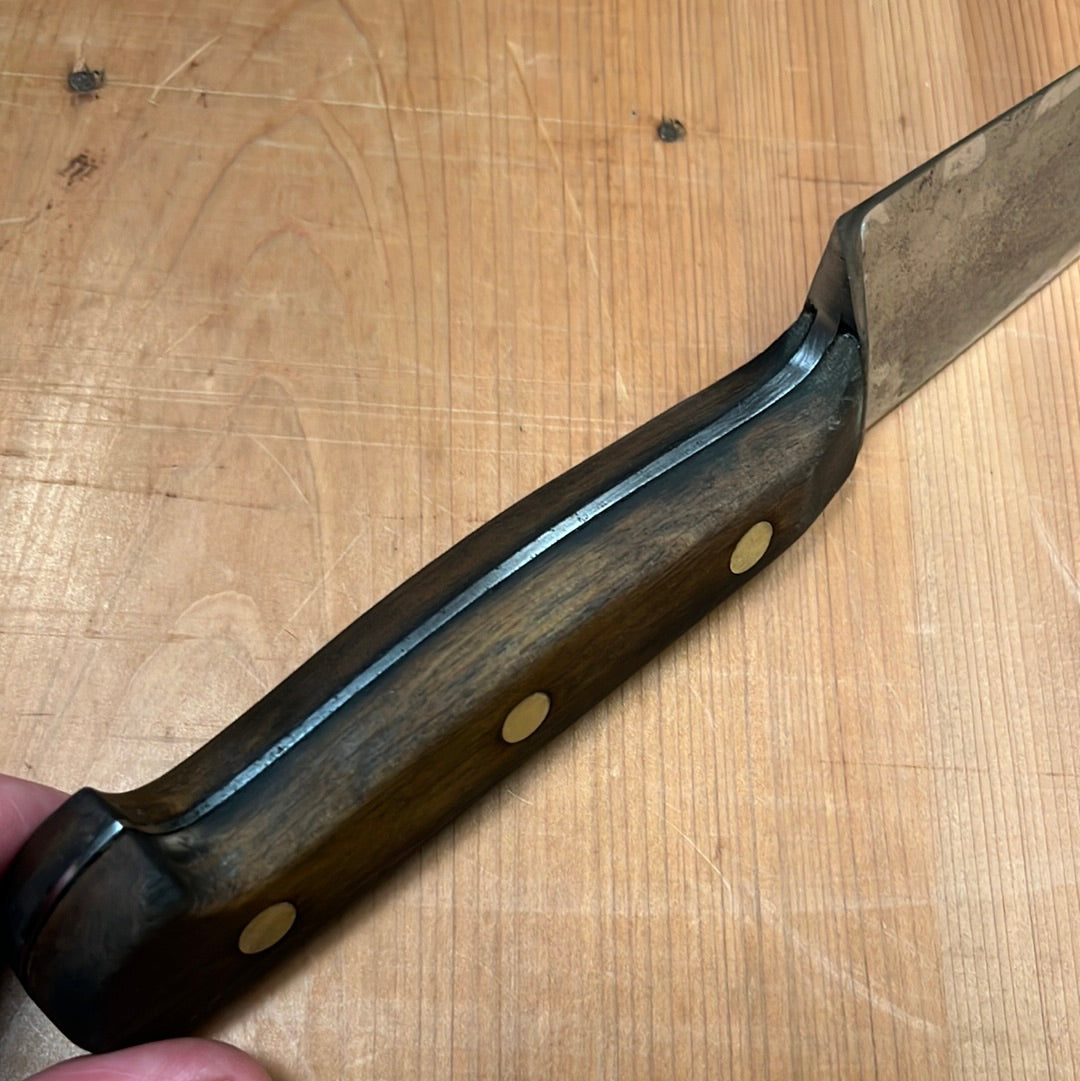 Unmarked Forged 8" Chef Knife Carbon Steel -Germany 1950's/60's?