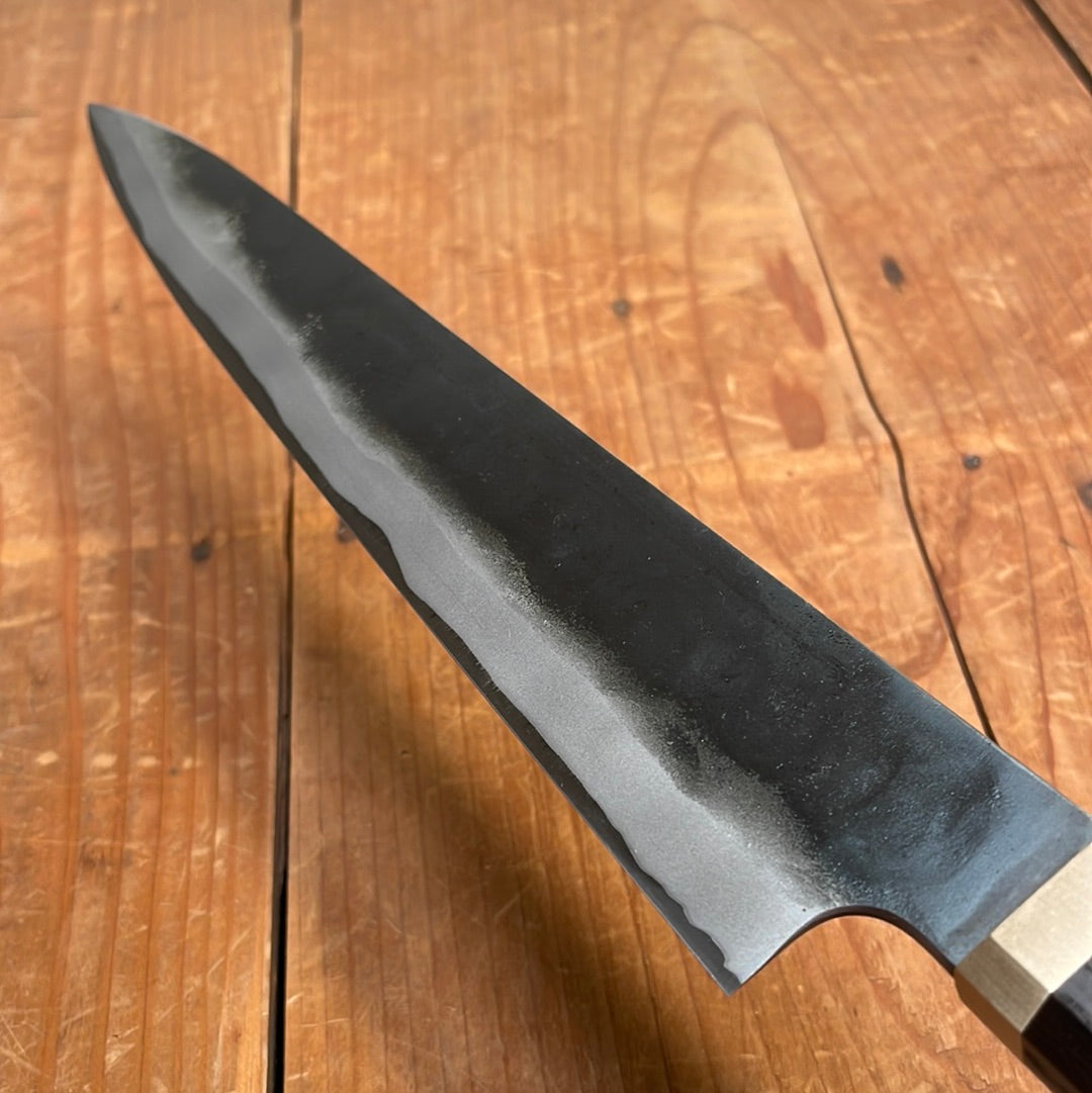 Blenheim Forge 225mm Slicer Stainless Clad Aogami Super Oak & Brass