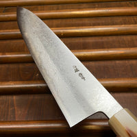 Yoshikazu Tanaka 240mm Gyuto Shirogami 1 Damascus Ebony