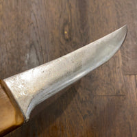 Foster Bros 5.25” Cut Down Boning Knife Carbon Steel Hardwood Handle 1930’s
