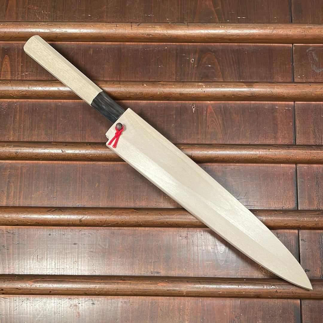 Hitohira Kikuchiyo Manzo 210mm Yanagi Aogami 2 Ho Wood with Saya