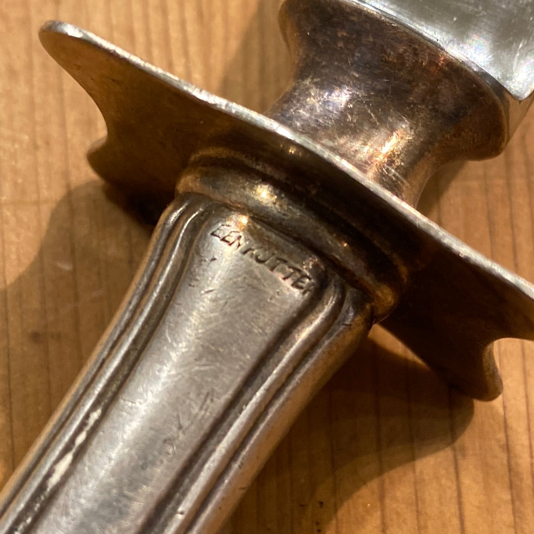 Keen Kutter Carving Knife & Steel Carbon Steel & Silverplate 1920’s?