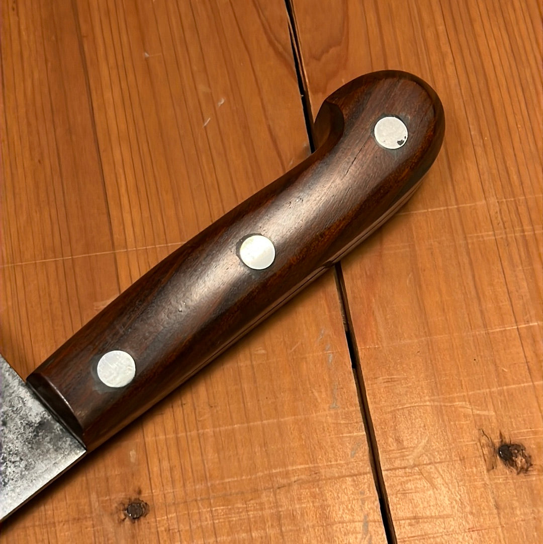 KA-BAR 14" Chef Knife Carbon Steel Custom Rosewood Handle