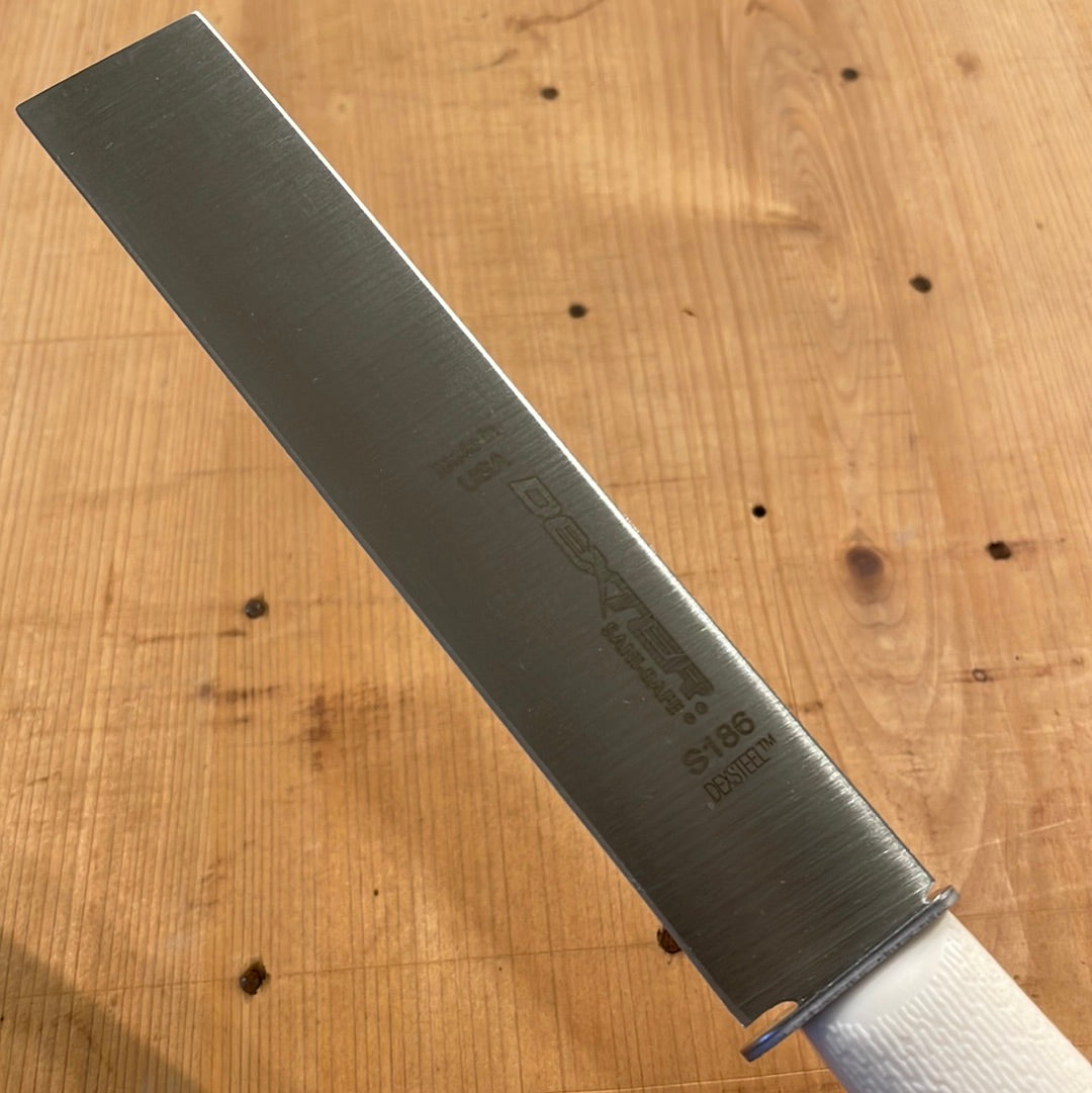 Produce Vegetable Knife, 6 Blade, Square Tip, Brown Handle