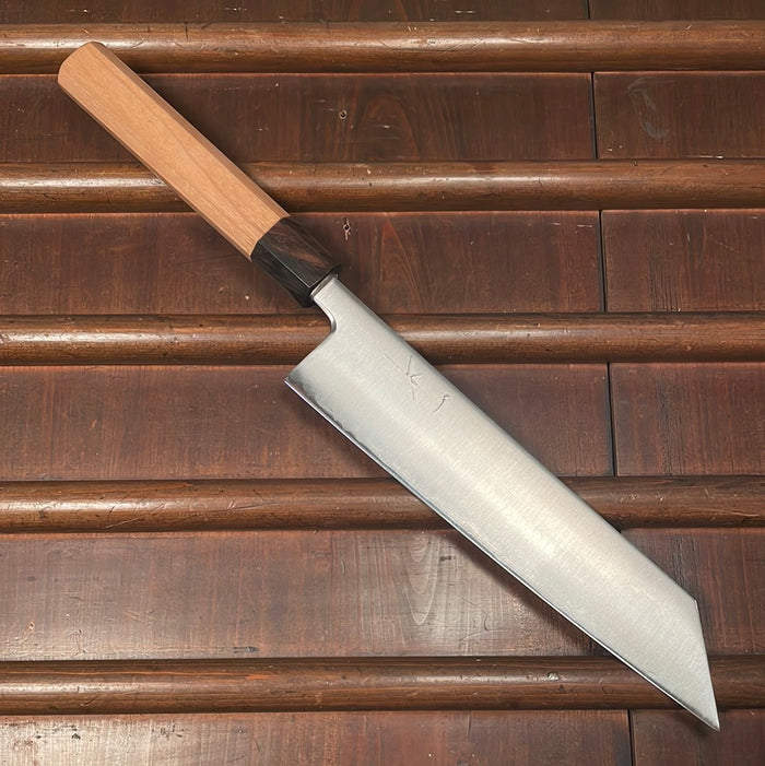 Hitohira Futana SB 210mm Kiritsuke Gyuto Aogami Super Migaki Cherry Wood