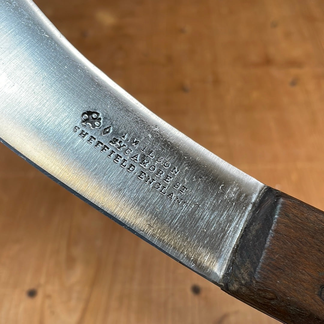 I Wilson 5.75" Skinning Knife Carbon Steel & Beechwood 1890's-1920's