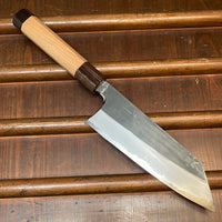 Hitohira Togashi 170mm Bunka Aogami 2 Kurouchi Cherry Handle (Ebony End)