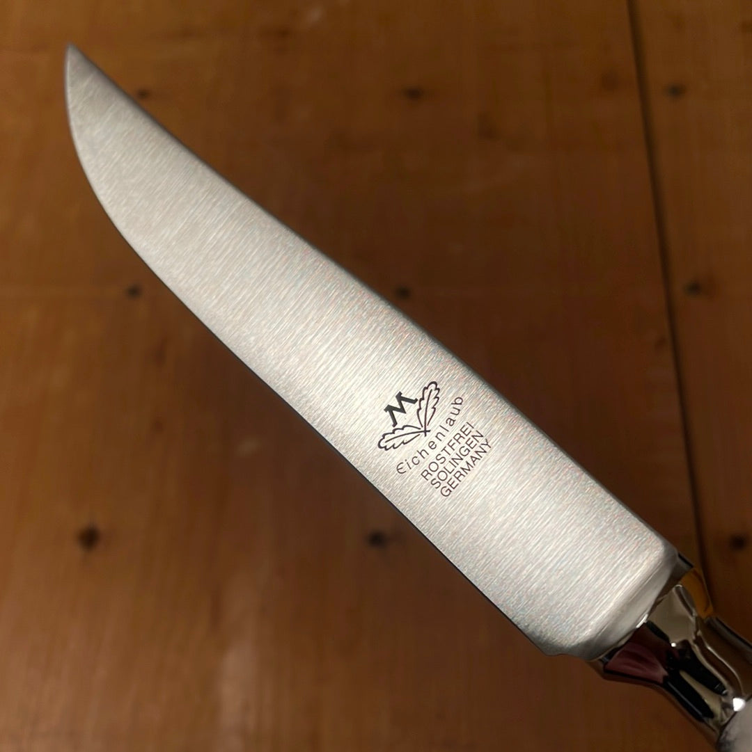 Eichenlaub Forged Tableware Steak Knife Set Stainless Staghorn Polish Handles - 6 Pieces