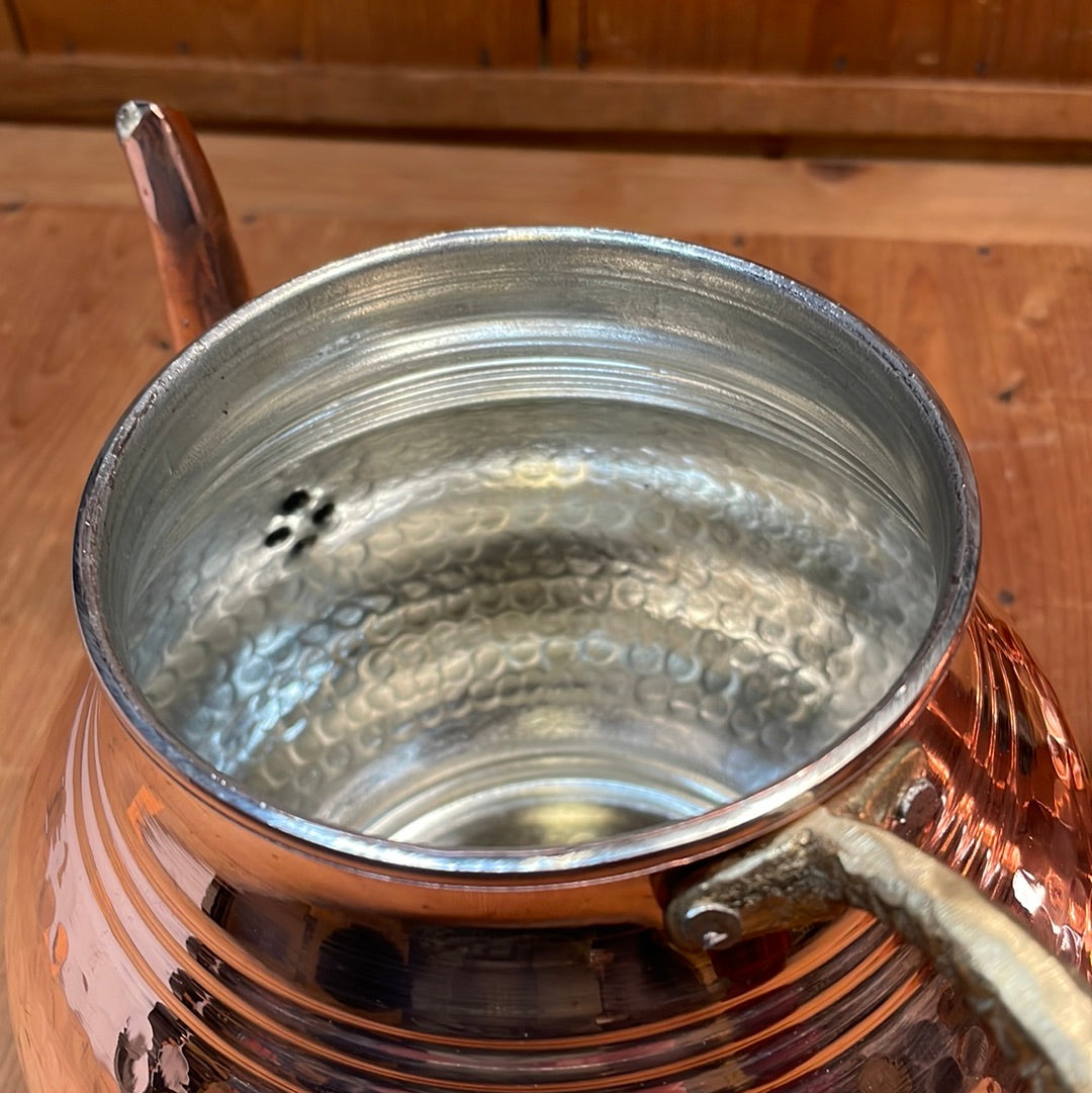 Turkish Classic Double Decker Copper Teapot