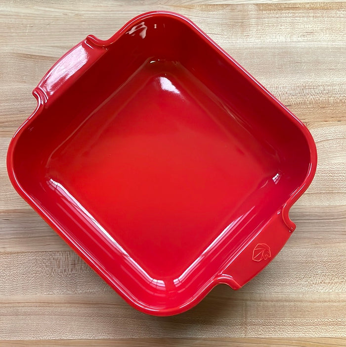 Peugeot Appolia Ceramic Square Baker Red 11"