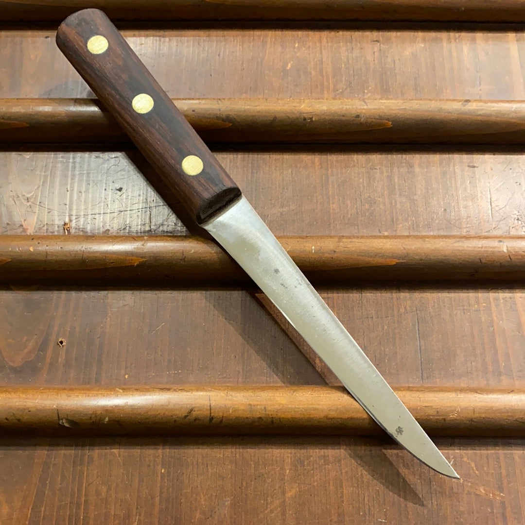 Unmarked 6” Semi Flex Boning Knife Carbon Steel American 1930’s-60’s