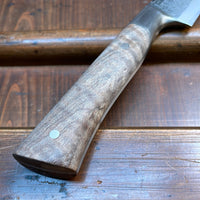 Blenheim Forge Hunting Knife Carbon Rippled Maple
