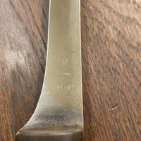 J. A. Henckels 5.25” Stiff Narrow Boning Knife Carbon Steel Walnut 3 Pins & Rivet 1950’s?