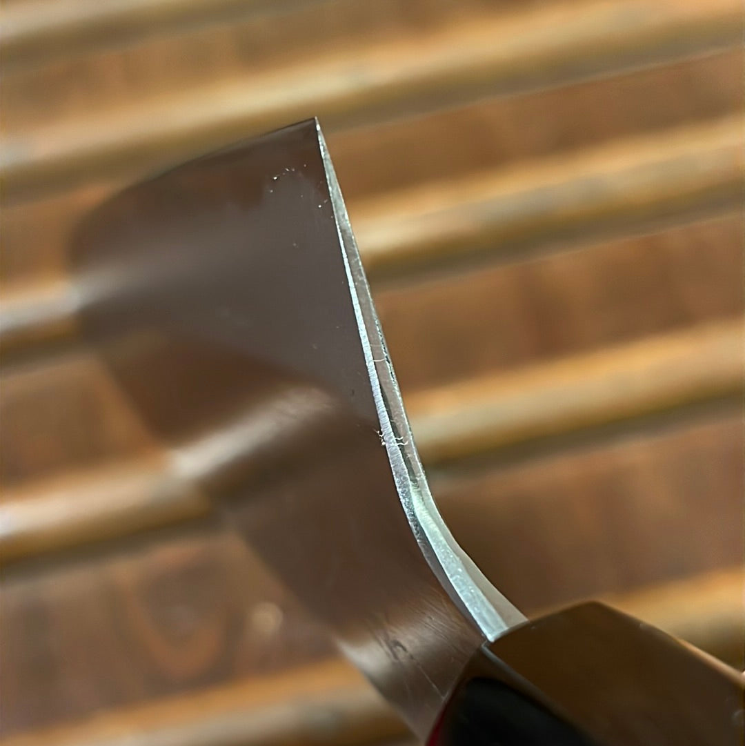 Mazaki 240mm Gyuto Shirogami 2 Migaki Finish Wenge
