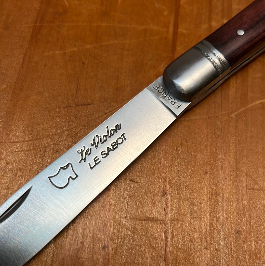 Au Sabot Violon 10.5cm Pocket Knife Stainless Violetwood