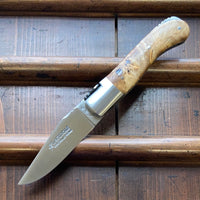 Fontenille Pataud Laguiole Gentleman 10.5cm Pocket Knife Stabilized Poplar Burl Lockback