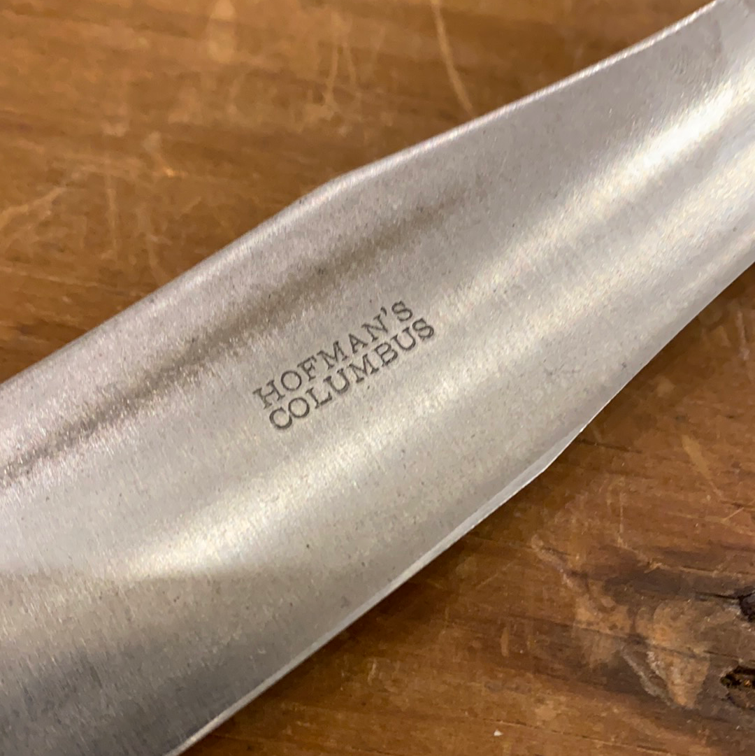 Hoffman's Columbus Carving Knife  & Steel Stag and Carbon