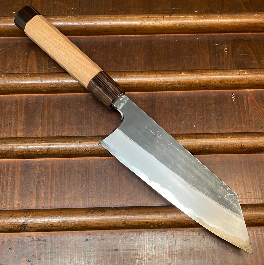 Hitohira Togashi 170mm Bunka Aogami 2 Kurouchi Cherry Handle (Ebony End)