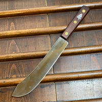 K Sabatier Jeune 8” Bullnose Butcher Knife Carbon Steel 1960’s
